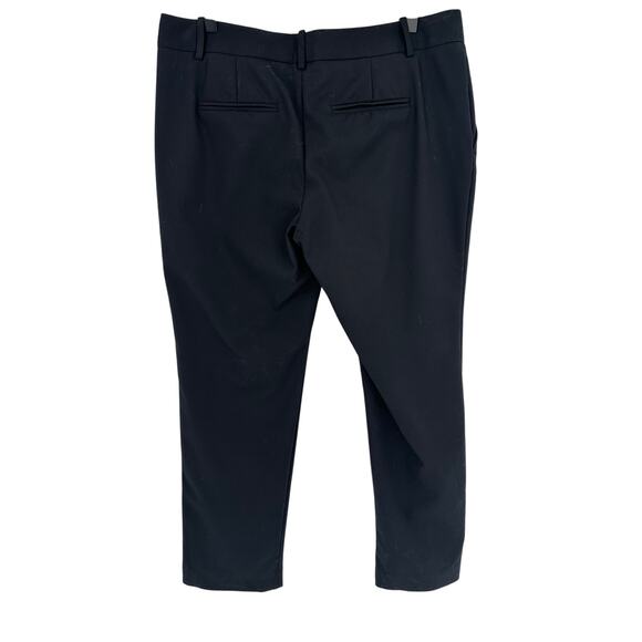 Banana Republic Martin Fit Straight Leg Pants Black Professional Business 10S - Picture 2 of 9